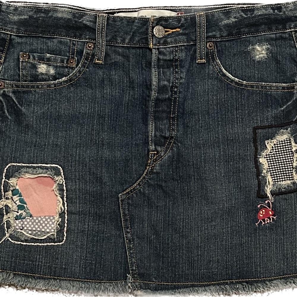 Customized Levi’s Denim Skirt